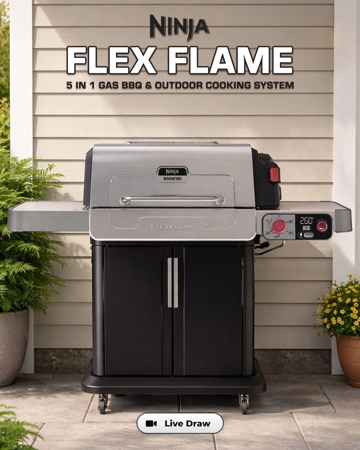 Ninja FlexFlame Gas BBQ and Outdoor Cooking System