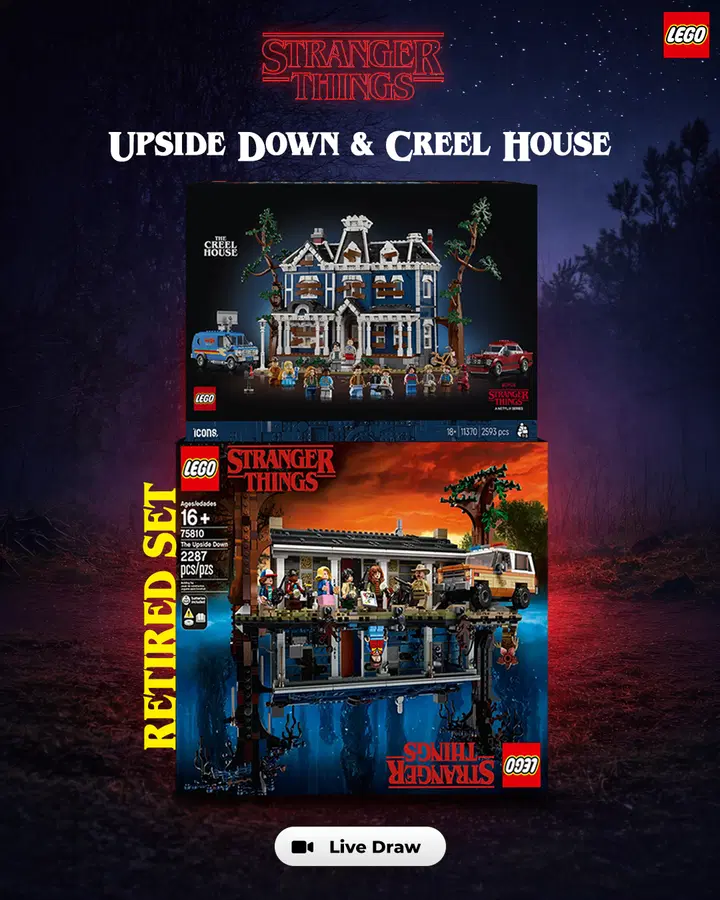 Retired LEGO Stranger Things The Upside Down & Creel House