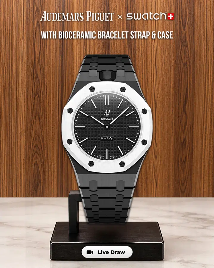 Swatch X AP Royal Pop with Bioceramic Bracelet Strap & Case