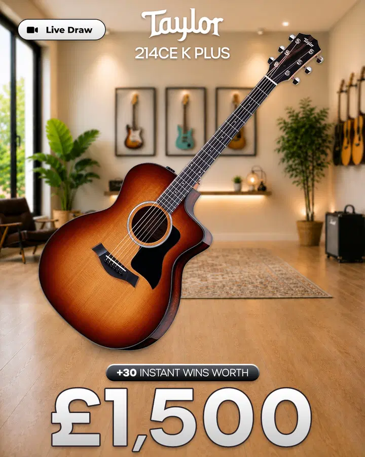Taylor 214ce K Plus with £1,500 of Instant Wins