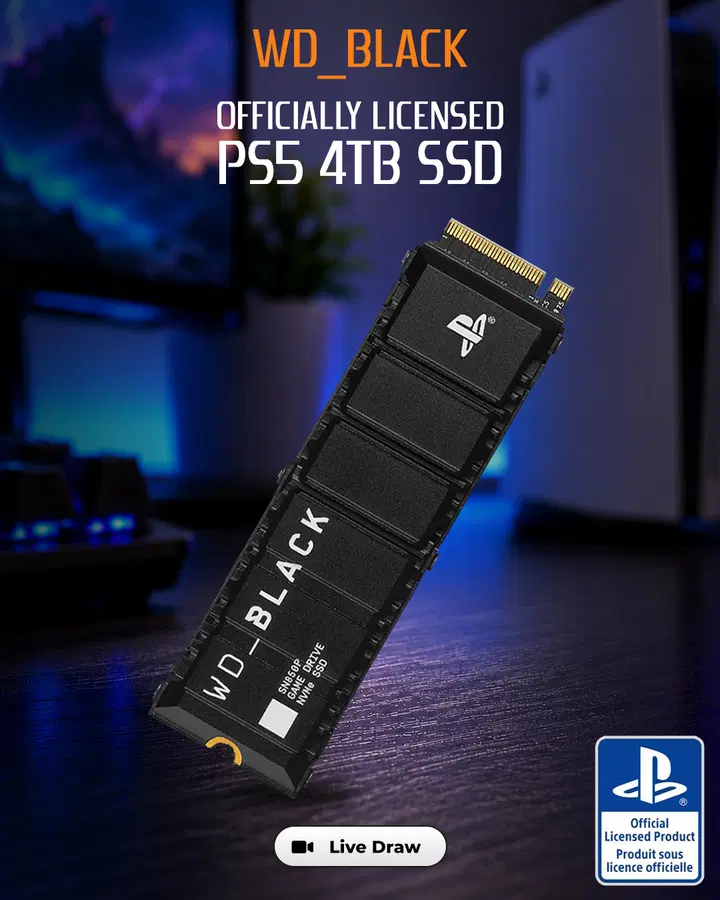 WD Black Officially Licensed 4TB PS5 SSD