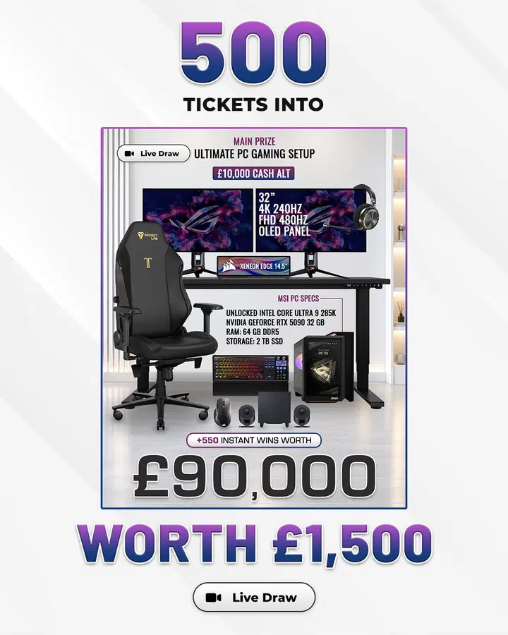 Win 500 Entries Into The Ultimate PC Gaming Setup Competition