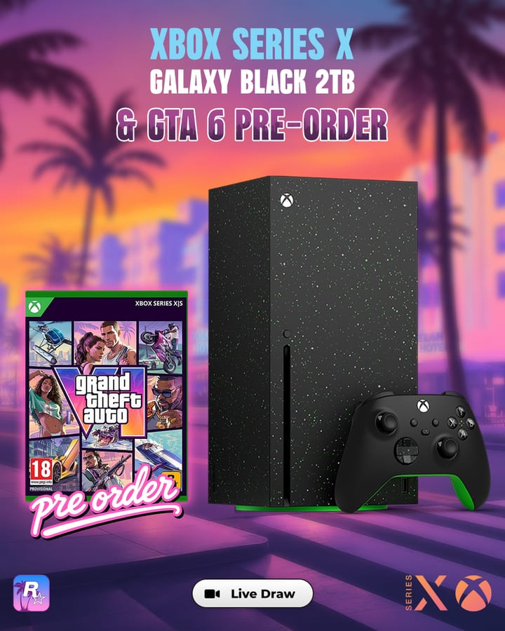 Xbox Series X Galaxy Black 2TB & GTA 6 Pre-order