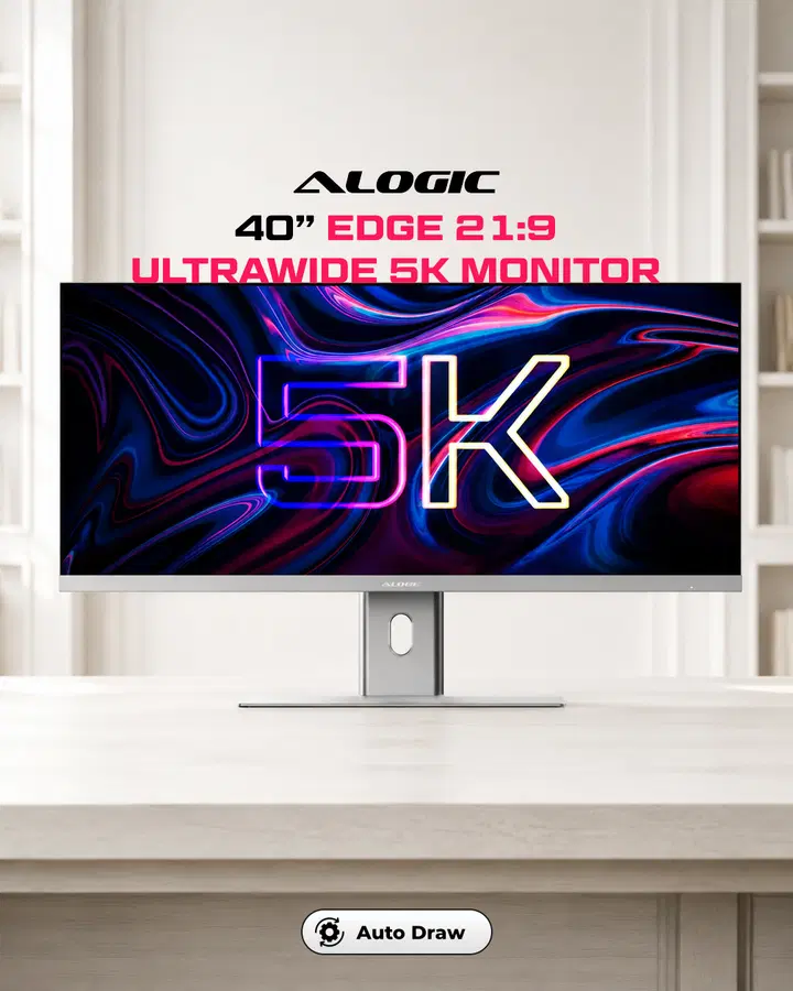 Alogic 40” Edge 21:9 Ultrawide 5K Monitor