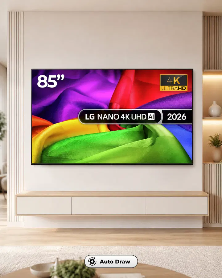 LG 85 Inch 85NU800B6LA Smart 4K UHD LED Nano TV