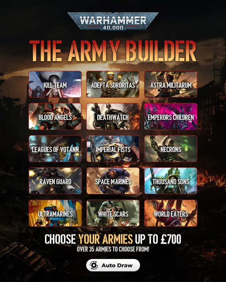 The Army Builder (Up to £700)