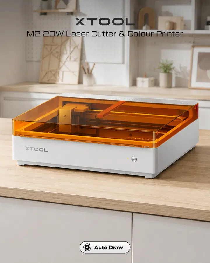 xTool M2 20W Laser Cutter & Colour Printer Bundle