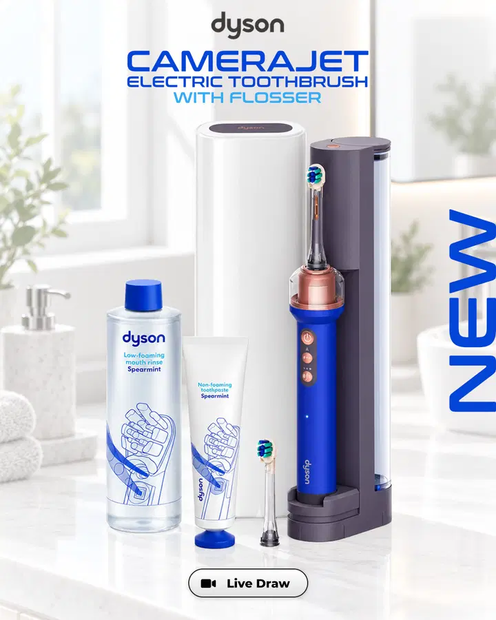 Dyson CameraJet Electric Toothbrush with Flosser
