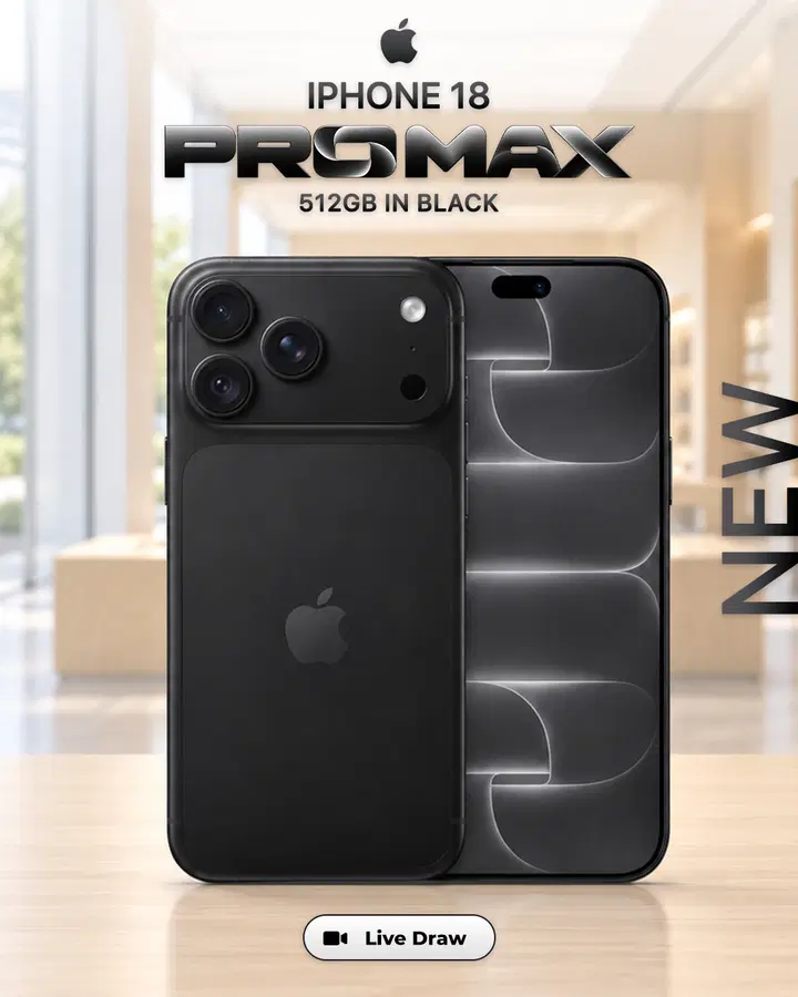 iPhone 18 Pro Max 512GB in Black