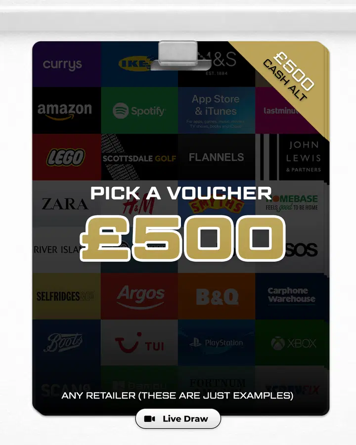 Paragon Pick A Voucher (£500)