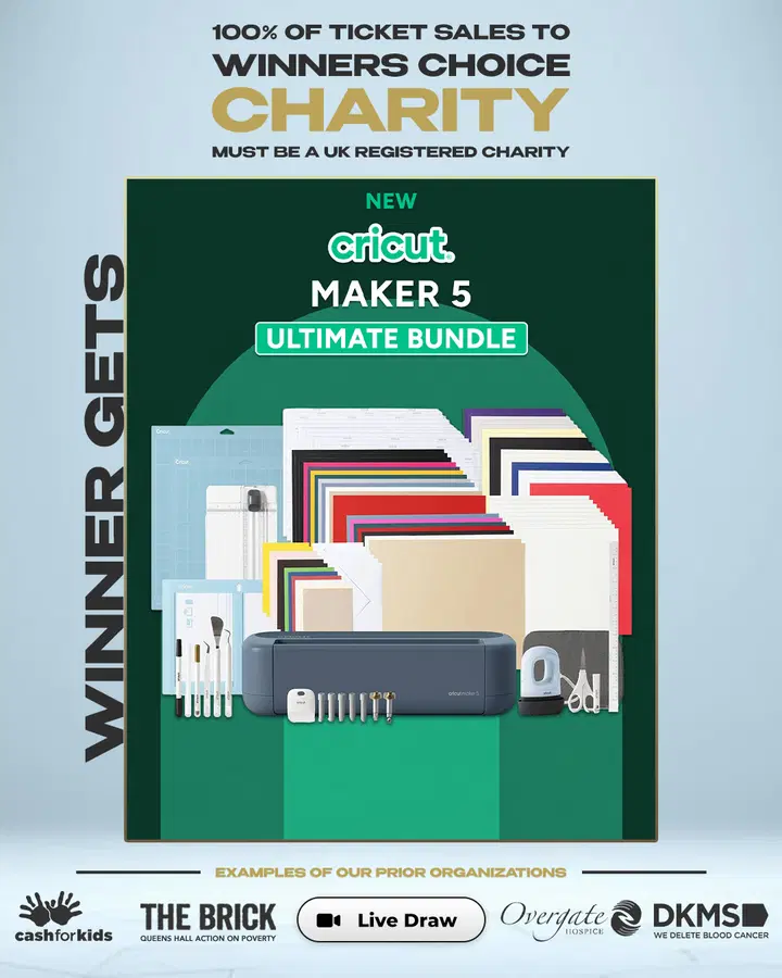 Cricut Maker 5 Ultimate Plus Bundle – 100% of Ticket Sales to Charity