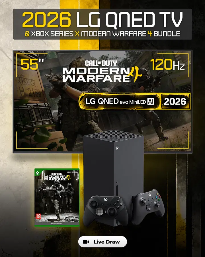 2026 LG QNED TV & Xbox Series X Modern Warfare 4 Bundle