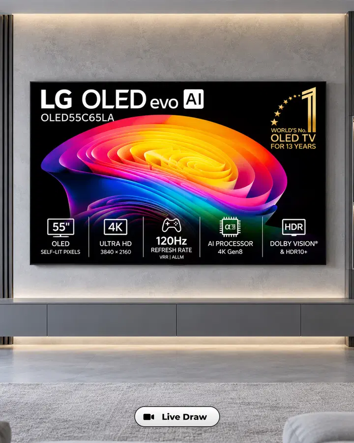 2026 LG evo Ai 55” Ultra HD OLED Smart TV