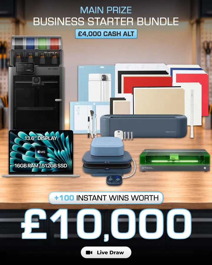 Business Starter Bundle (or £4,000) with £10,000 of Instant Wins
