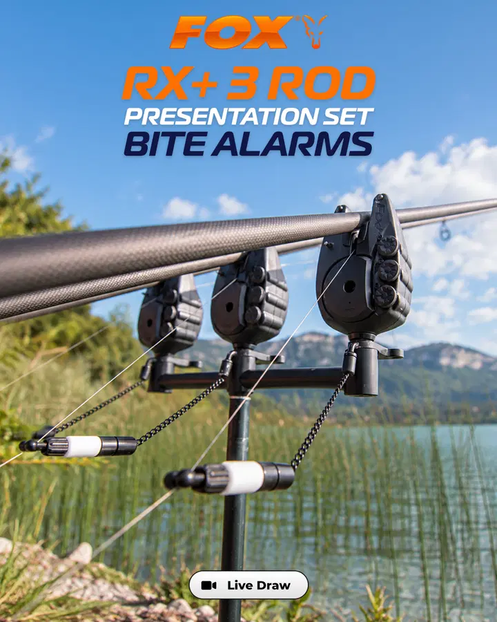 Fox RX+ 3 Rod Presentation Set Bite Alarms