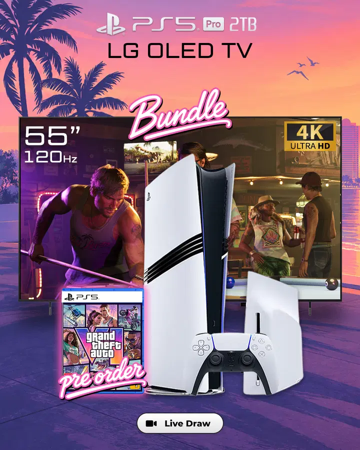 55″ LG OLED 120hz TV & PS5 Pro GTA 6 Bundle