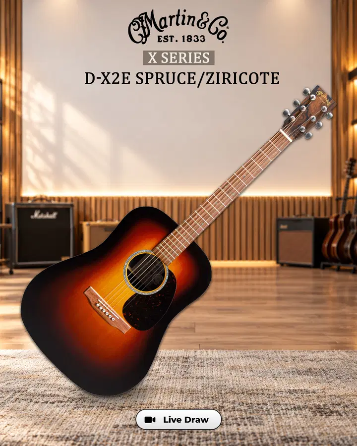 Martin X Series D-X2E Spruce/Ziricote