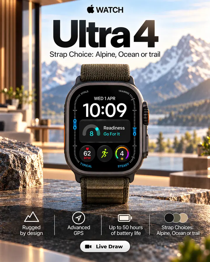 Apple Watch Ultra 4 (Colour Choice)
