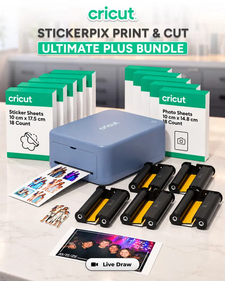 Cricut StickerPix Print & Cut Ultimate Plus Bundle