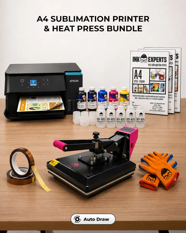 Sublimation Printer & Heatpress Bundle