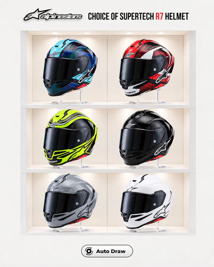 Choice of Alpinestar Supertech R7 Helmet