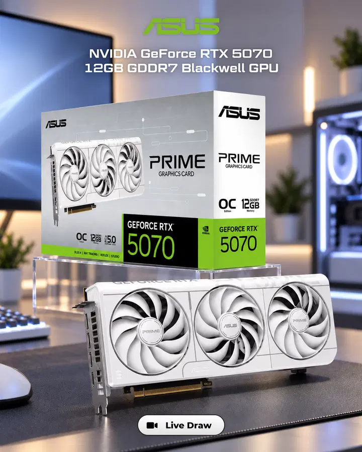 ASUS GeForce RTX 5070 12 GB Prime OC Edition GPU
