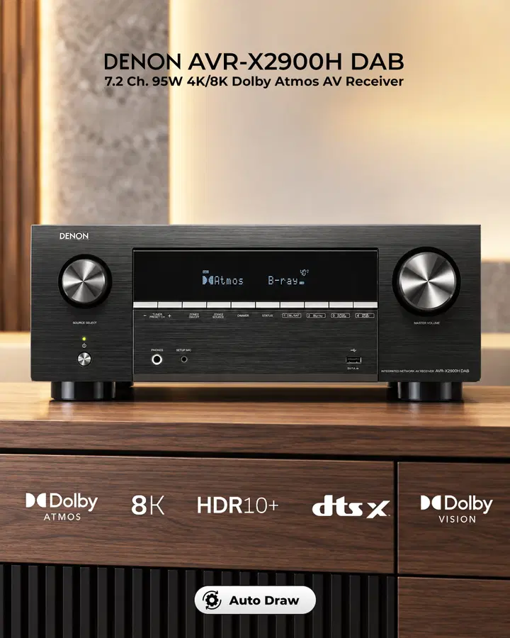 Denon AVR-X2900H Dolby Atmos Receiver