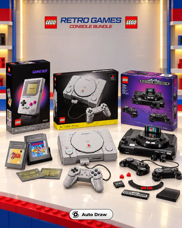 LEGO Retro Games Console Bundle
