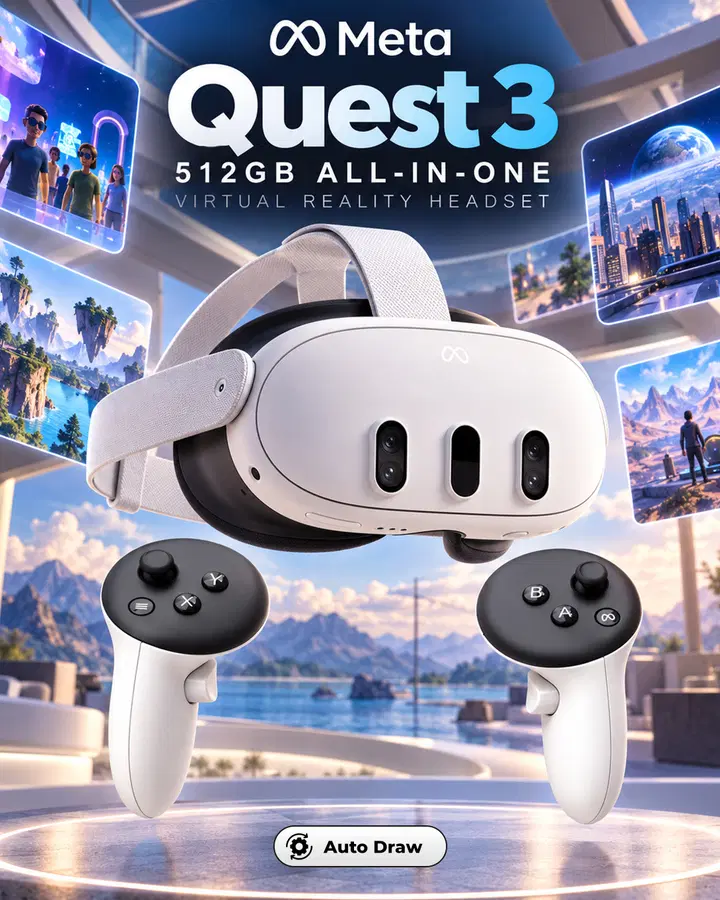 Meta Quest 3 512GB All-In-One VR Headset + Controllers