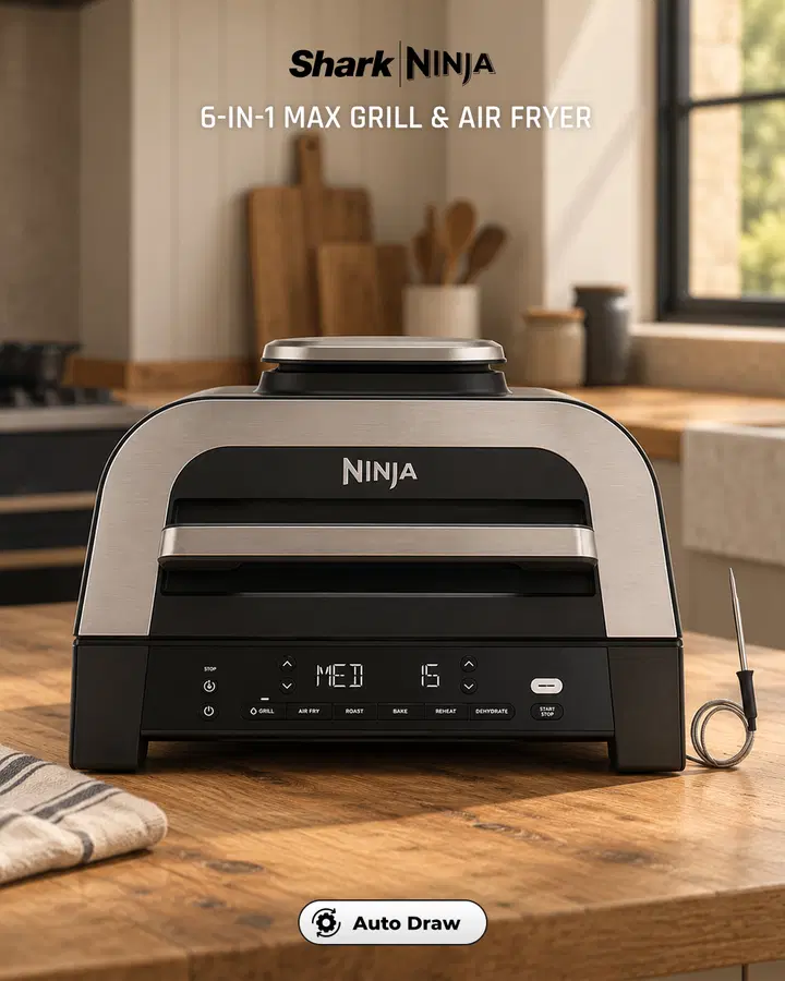 Ninja 6-in-1 MAX Grill & Air Fryer