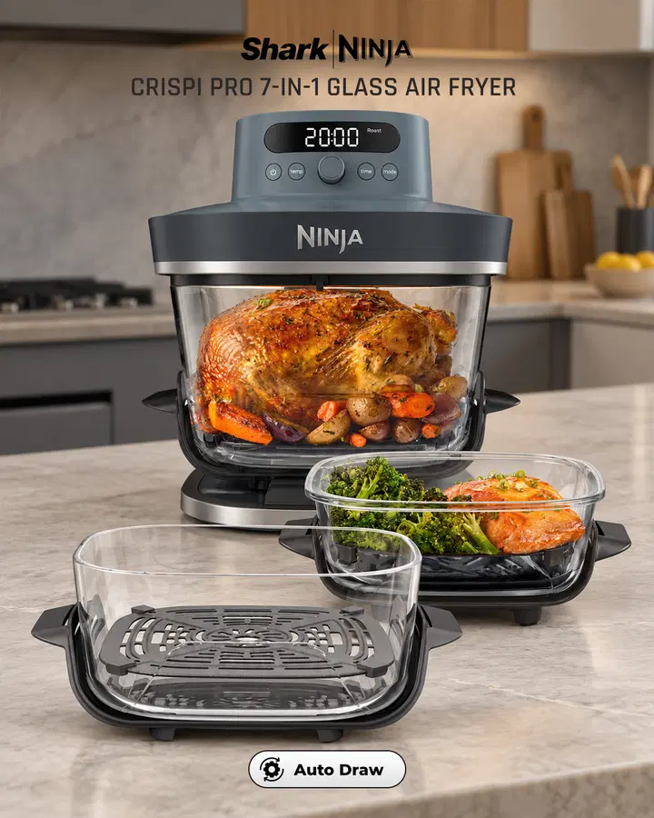Ninja CRISPi PRO 7-in-1 Glass Air Fryer