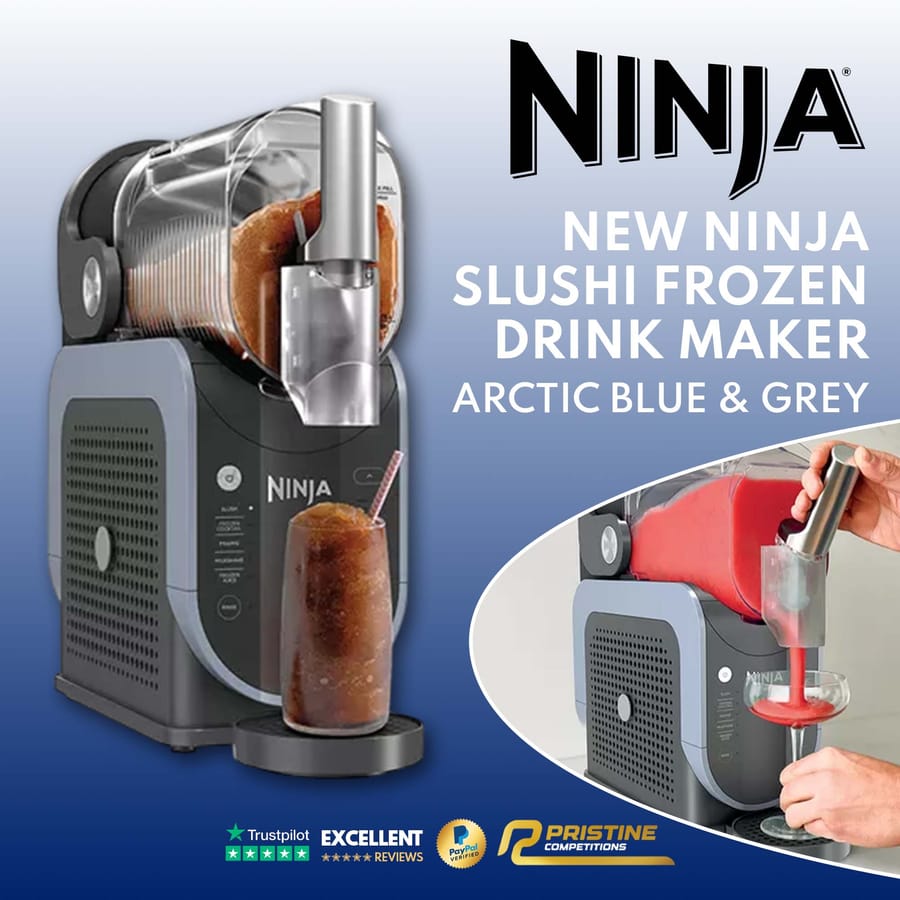 NINJA SLUSHi Frozen Drink Maker – Artic Blue & Grey