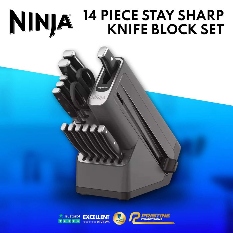Ninja 14 Piece Stay Sharp Knife Block Set – Black