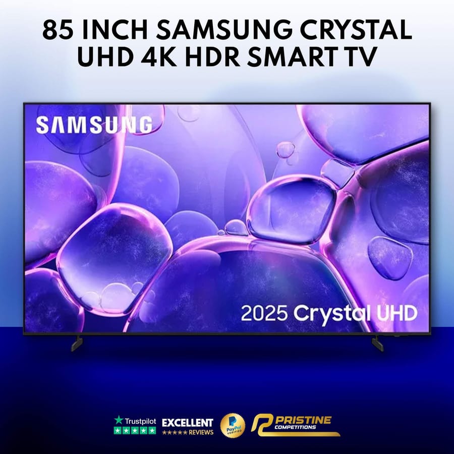 HUGE 85″ SAMSUNG Crystal UHD 4K HDR Smart TV