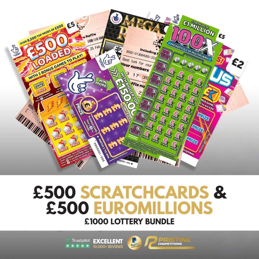 £500 Scratch Cards & £500 EuroMillions Bundle #159