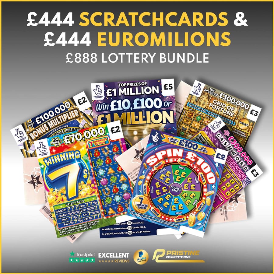 £444 Scratchcards & £444 EuroMillions Bundle #5