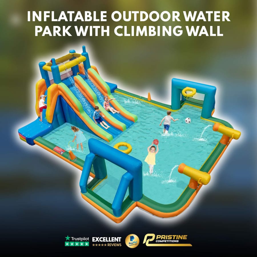 Inflatable Outdoor Water Park for Kids with Climbing Wall #4