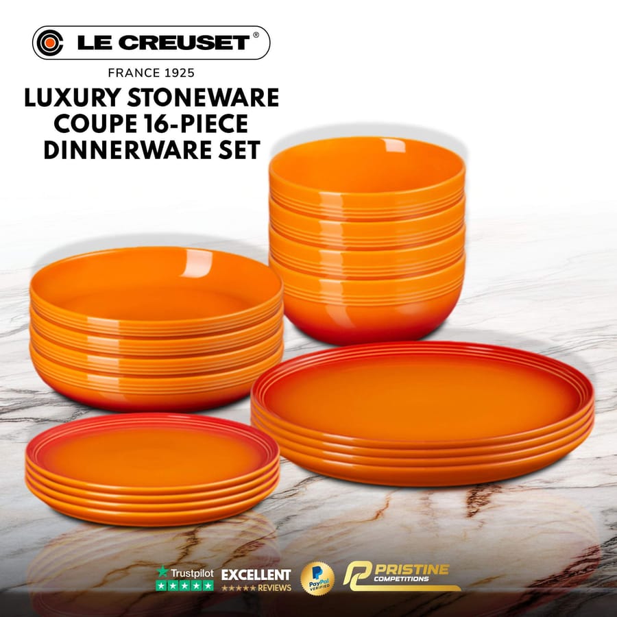 Le Creuset Luxury Stoneware Coupe 16-piece Dinnerware Set #2