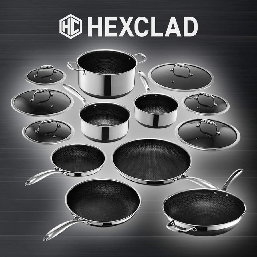 13 pc HexClad Hybrid Cookware Set w/ Lids #2