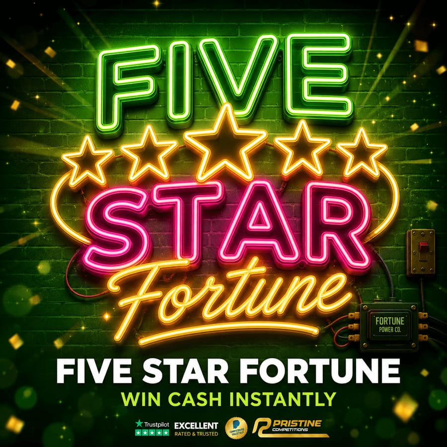 Five Star Fortune Instant Wins – 800 Prizes