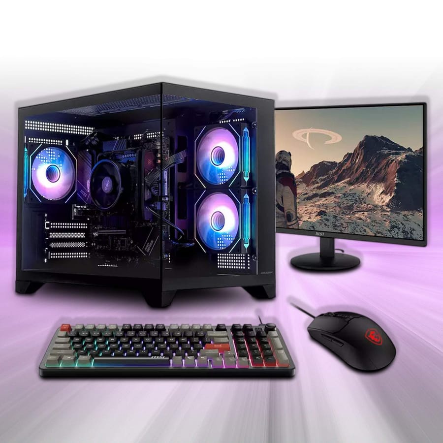 Stormforce Rogue AMD Ryzen 5 16GB 1TB Gaming Desktop PC & 23.8in Monitor Bundle #2