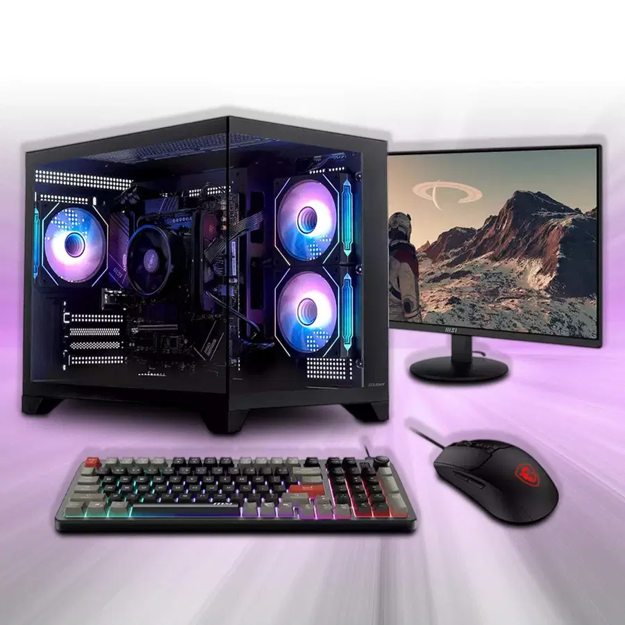 Stormforce Rogue AMD Ryzen 5 16GB 1TB Gaming Desktop PC & 23.8in Monitor Bundle #3