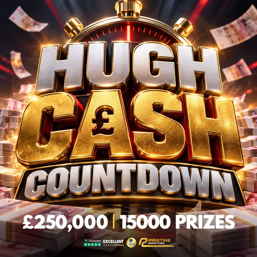 HUGE Cash Countdown Instant Wins – 15,000 Prizes – £250,000 Prize Fund