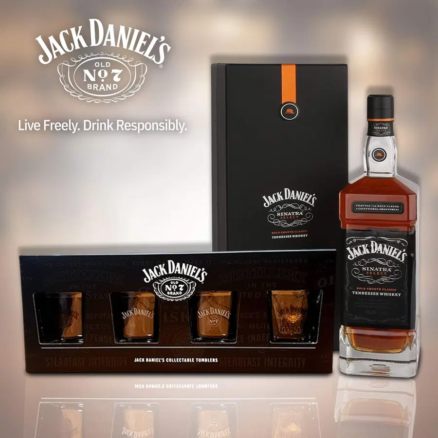Jack Daniel’s Sinatra Select – 1 Litre & 4 Tumblers