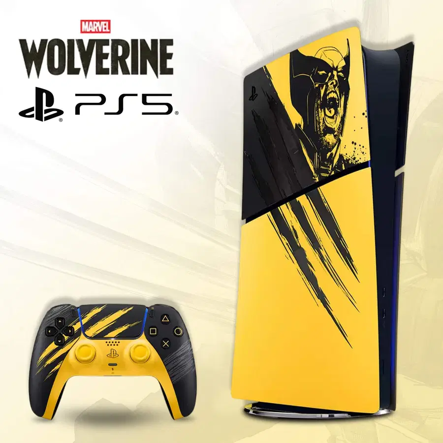 PS5 Digital Edition – Marvel’s Wolverine Battle Yellow Ltd Edn