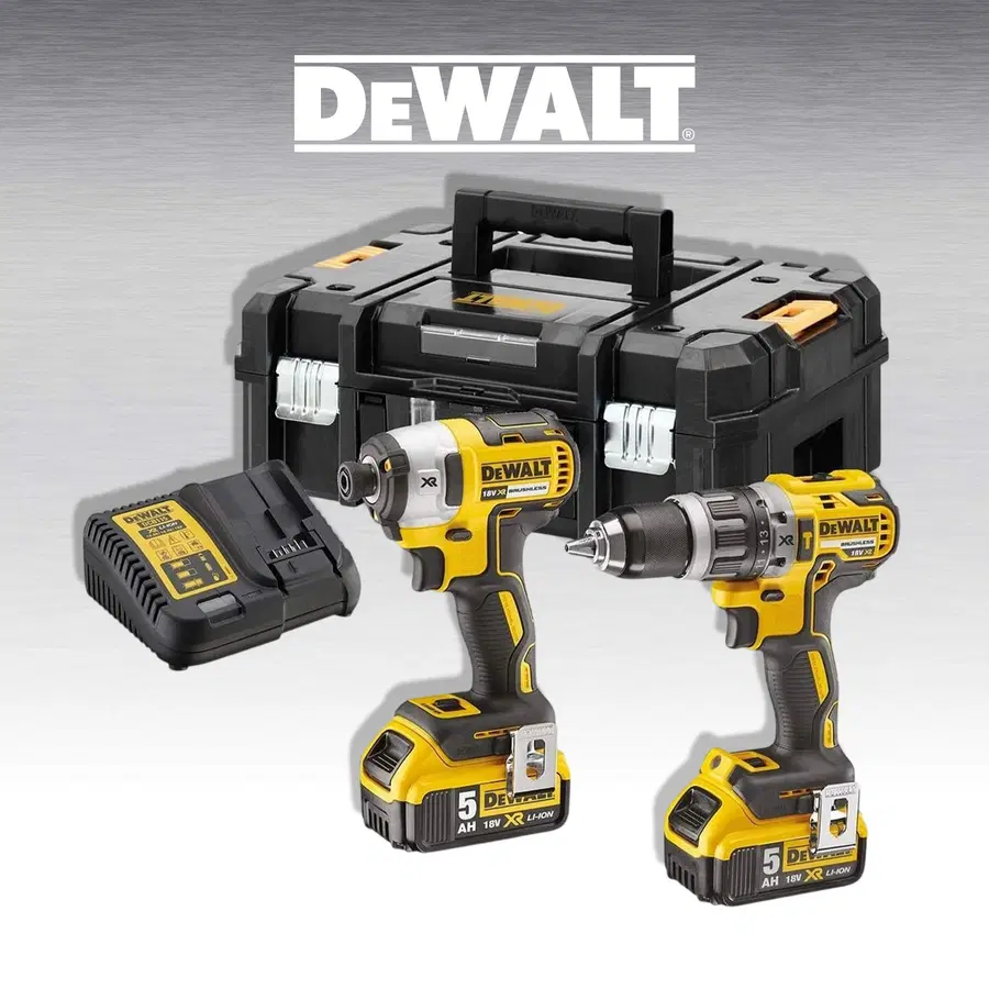 DEWALT DCK266D2T TWIN PACK 2-18V-2AH LITHIUM BATTERIES TSTAK BOX 2PCE