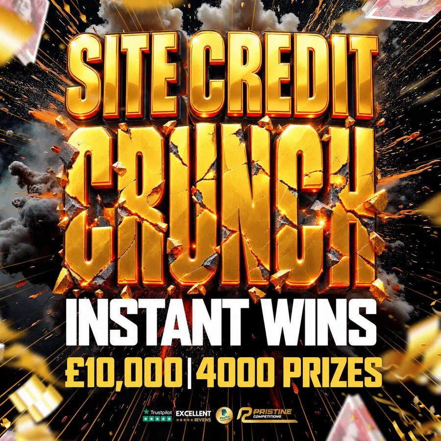 Site Credit Crunch Instant Win – 4,000 Prizes – £10,000 Prize Fund