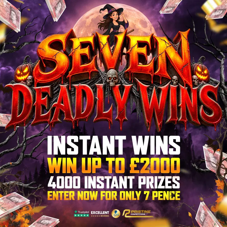 Sevens Deadly Instant Wins – 4,000 Prizes – Win Up To £2,000 Instantly