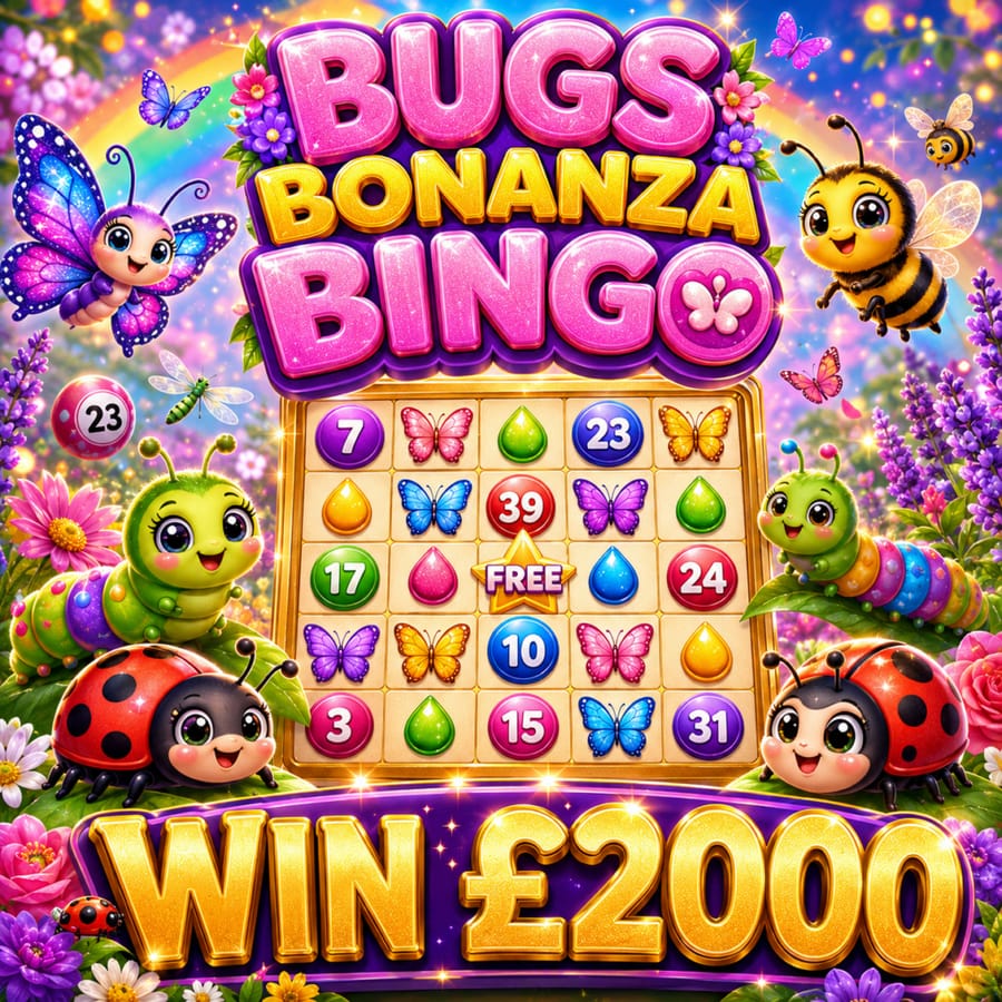 Bugs Bingo! 4x £2000 to find!