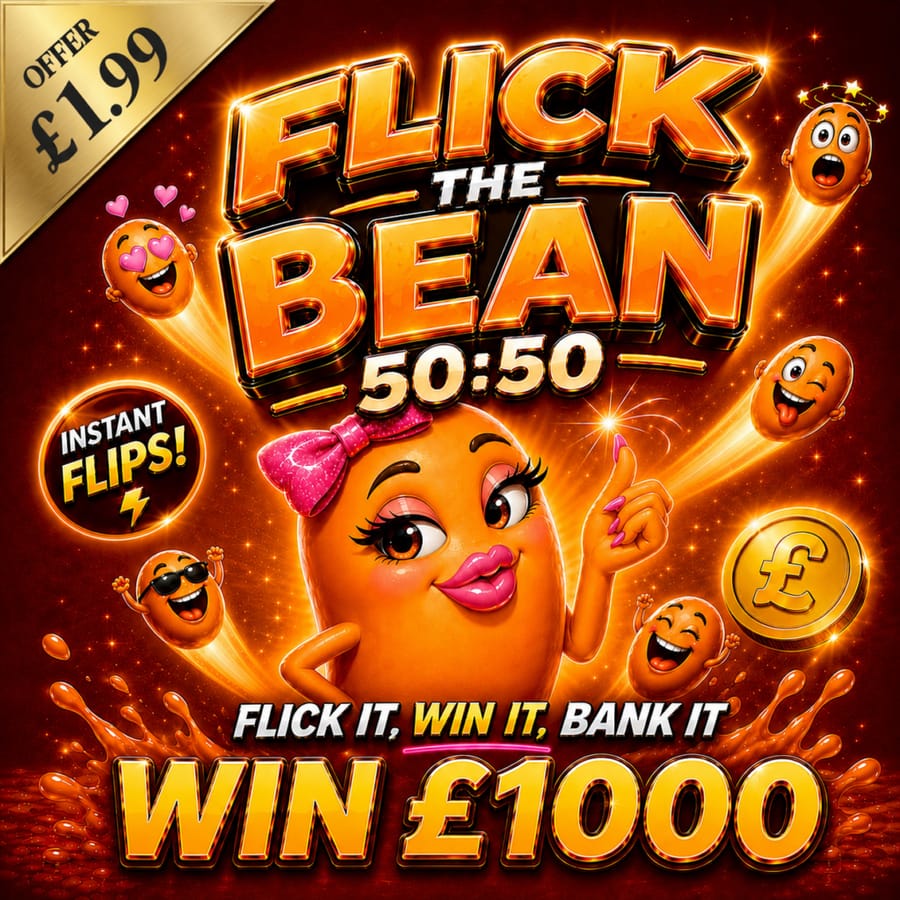 Half the Tickets Win | Win £1000!